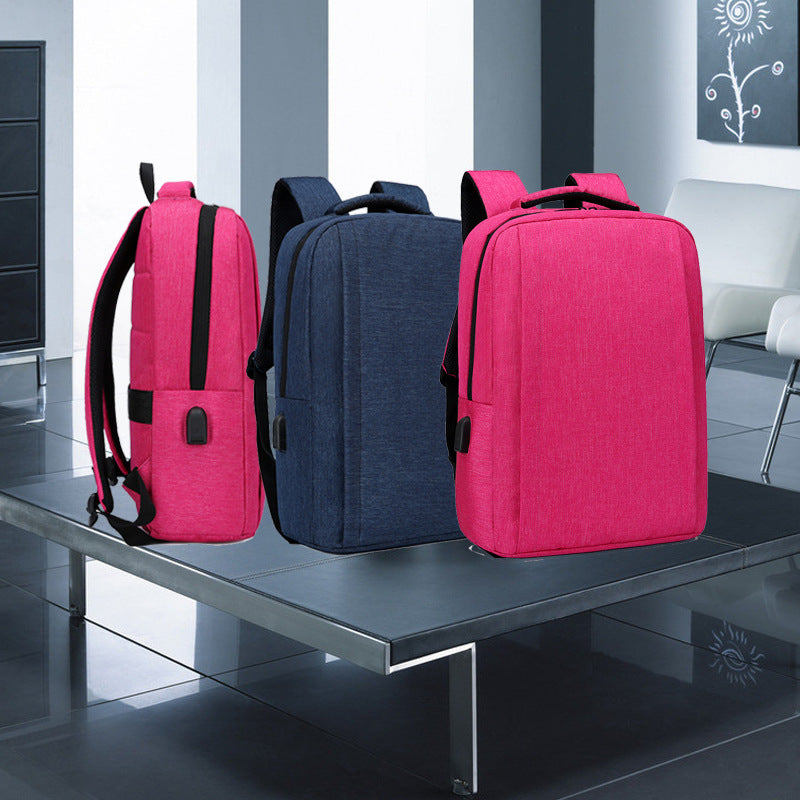 Customized Backpack Computer Bag Simple Men And Women Customized Korean - Dazpy