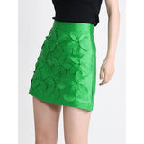 Floral A-Line Mini Skirt