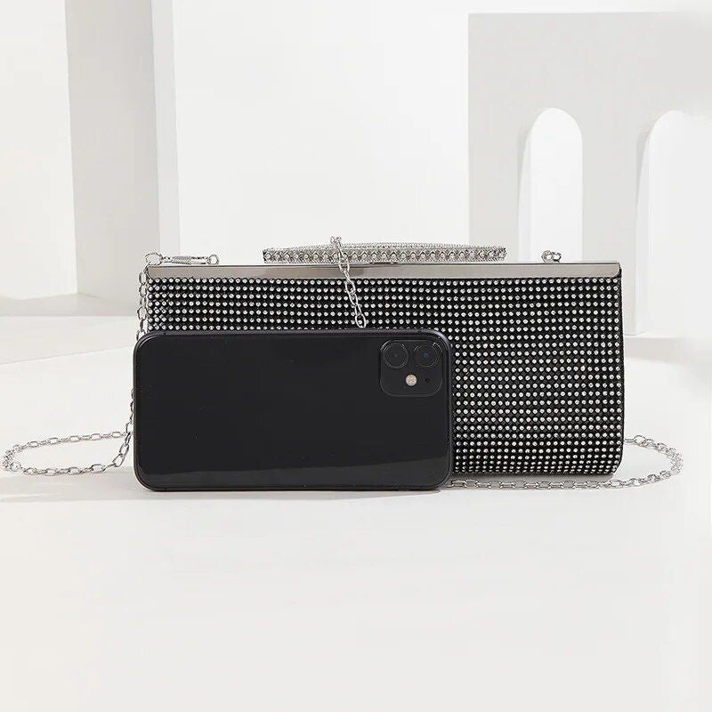 Glamouröse Strass-Abend-Clutch für Damen