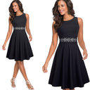 Vestido plisado estampado con bolsillos