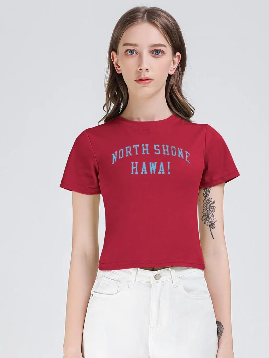 Camiseta ajustada con estampado de letras de High Street