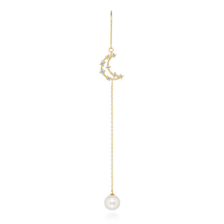 Women's Natural Pearl Tassel Earrings - Dazpy