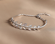 S925 Sterling Silver Hope Twig Bud Women's Bracelet - Dazpy