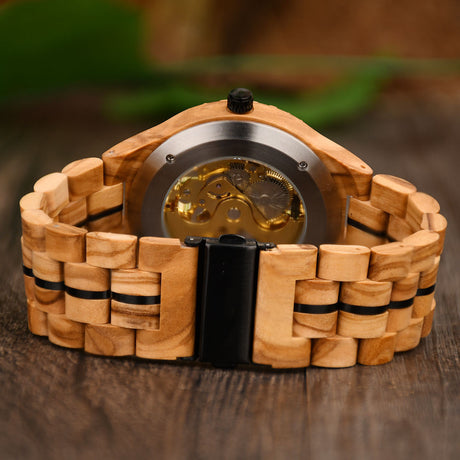 Fully Automatic Wooden Mechanical Watch - Dazpy