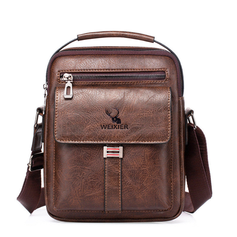 Pu Men's Messenger Bag Trendy Retro - Dazpy