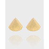 Perfect Shell Stud Stud Sterling Silver S925 Female - Dazpy