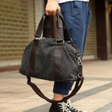 Fashion Men's Retro Canvas Out Luggage Business Travel Handbag