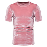 Men's Summer Solid Color Short-sleeved T-shirt