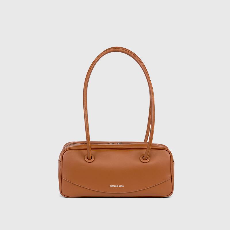 Bolso de hombro con cara sonriente y palo francés elegante