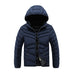 Men's Winter Rib Cotton-padded Coat Fleece-lined Long Sleeve