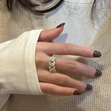 S925 Sterling Silver Korean Fashion Tie Ring - Dazpy