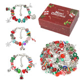 Christmas Alloy Drip Oil Beads Jewelry Set - Dazpy