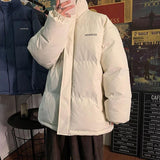 Lamb Velvet Jacket Male Hong Kong Style Trend Loose Bread Warm Cotton Coat