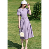 French Tea Break Short-sleeve Dress