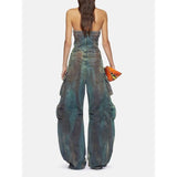 Chic Streetwear Denim Jumpsuit