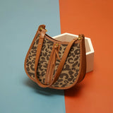 Leopard Saddle Shoulder Bag