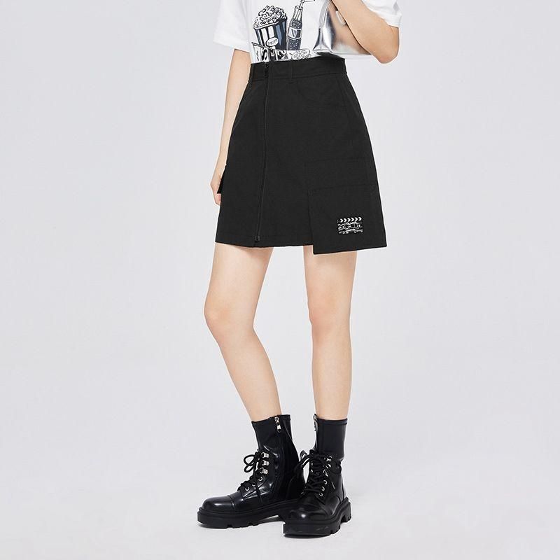 Chic High-Waist Knee-Length Skirt