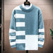 Men Casual Round Neck Long-sleeved Sweater