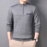 Men's Half-turtleneck Zipper Sweater For Middle-aged And Elderly People