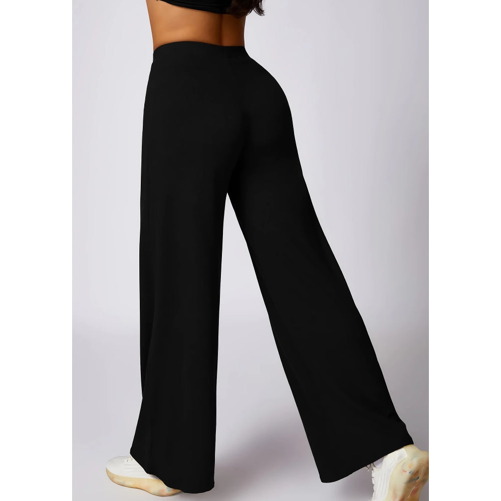 Gerippte Schlag-Leggings mit hoher Taille