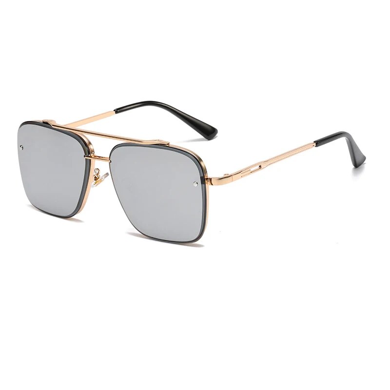 Gafas de sol de piloto con degradado de lujo para hombre