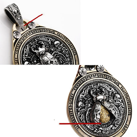 Scarab Mechanism Wandering Coin Pendant Male Necklace Female - Dazpy