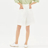 Women's Casual Linen Lace-up Mid-Length Summer Shorts