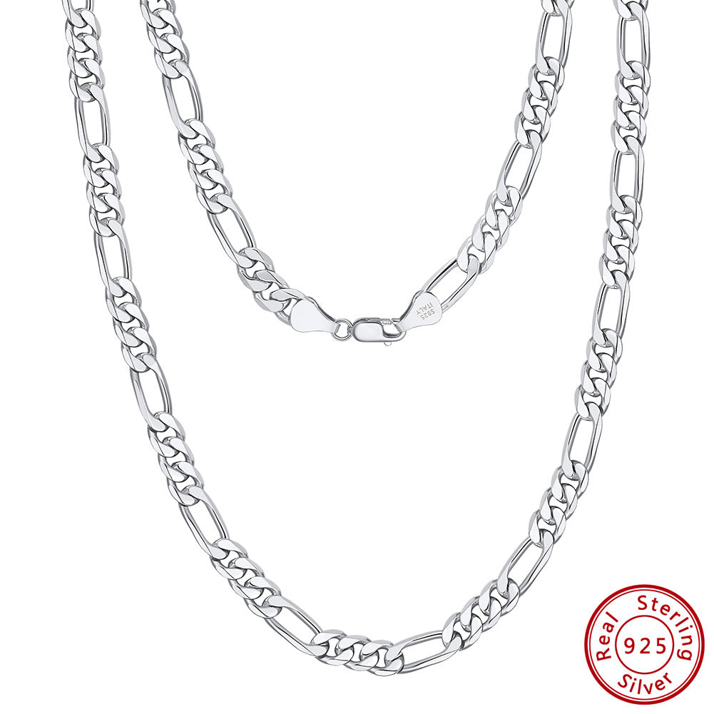 Women's Fashion Sterling Silver Chevron Necklace - Dazpy