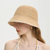 Summer Beach Straw Bucket Hat