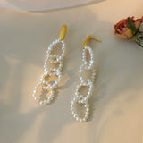 925 Silver Natural Freshwater Pearl Earrings - Dazpy