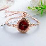 Reloj de cuarzo de lujo para mujer: elegante reloj de pulsera de acero inoxidable con esfera pequeña