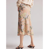 Chiffon Floral A-Line Skirt for Women