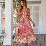 Elegantes böhmisches Sommerabendkleid