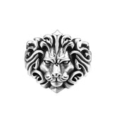 Aggressive Lion Head Vintage Fashion Ring - Dazpy