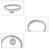 Ins Wind Opal Fried Dough Twist Ring Wall Ring Handwear - Dazpy