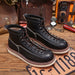 Handmade Men's Cow Leather Vintage Ankle Boots