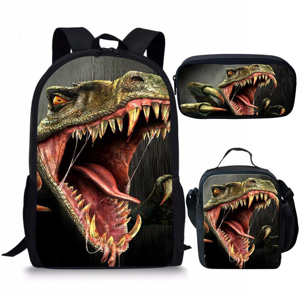 Backpack Dinosaur Schoolbag Children's Meal Bag - Dazpy