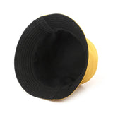 Sombrero de pescador reversible clásico de algodón negro: gorra informal para el sol para aventuras al aire libre