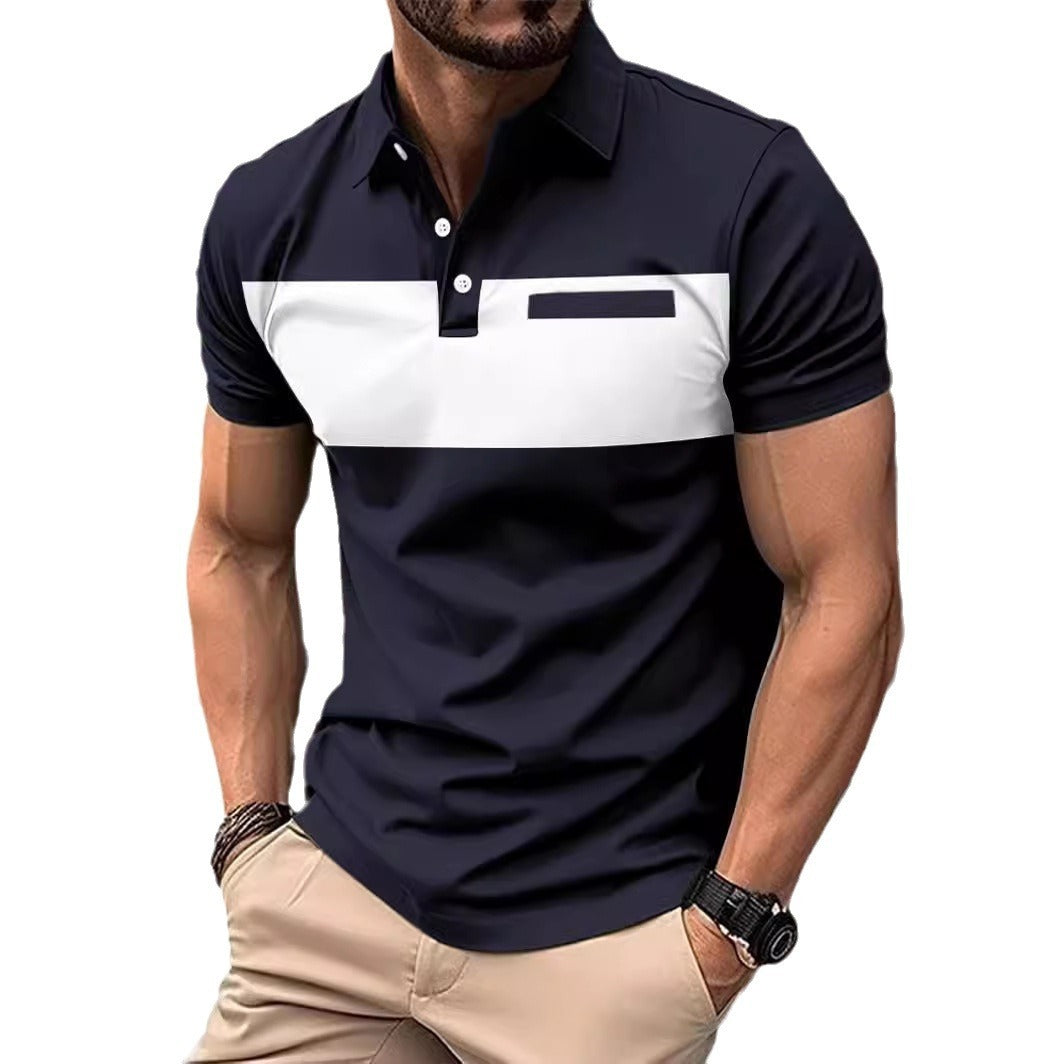 Camisa polo de manga corta para hombre Camisa polo informal Camisa polo para hombre