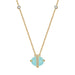 Fashion S925 Sterling Silver Necklace Aquamarine - Dazpy