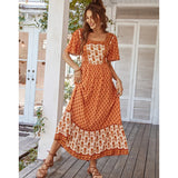 Elegant Bohemian Summer Evening Dress