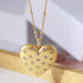 Love Inlaid Small Diamond Long Necklace Female - Dazpy