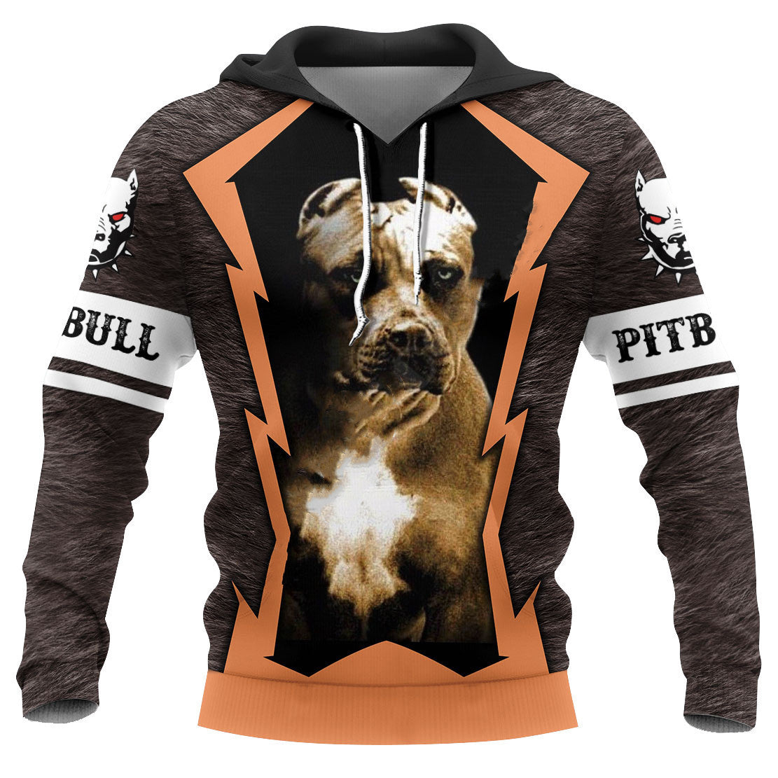 Süßes Langarm-Sweatshirt mit 3D-Hundemuster für den Herbst