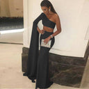 Women's One-Shoulder Cutout Long Dress
