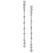 925 Silver Long High Carbon Diamond Earrings - Dazpy