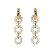 Vintage Pearl Circle Buckle Earrings - Dazpy