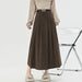 Chic Vintage High Waist Casual Skirt for Women