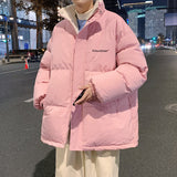 Lamb Velvet Jacket Male Hong Kong Style Trend Loose Bread Warm Cotton Coat