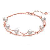 Women's Fashion Pearl Gold Bracelet - Dazpy