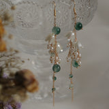 Colored Ancient Wind Chime Orchid Earrings Female - Dazpy